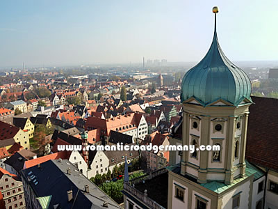 Aerial view of Augsburg