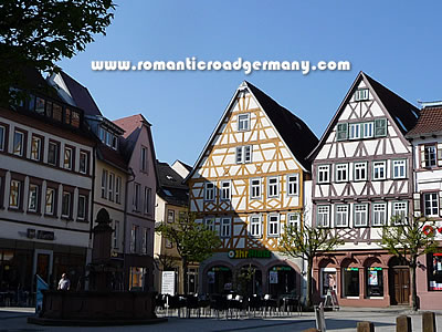 Historic buildings in the centre of Tauberbischofsheim
