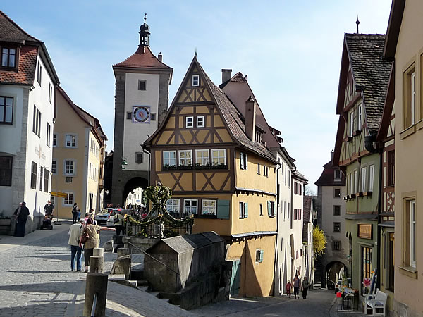 The Plönlein area of Rothenburg